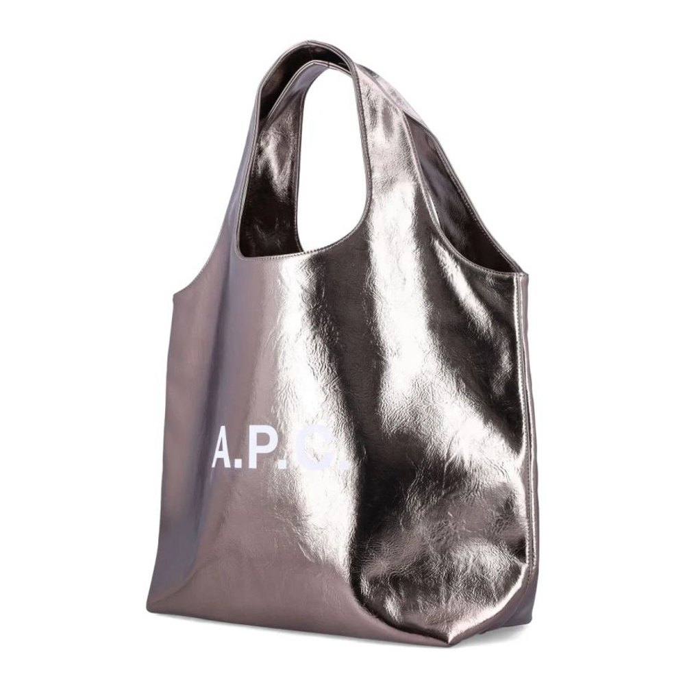 Sac Cabas 'Large Ninon Metallic Logo'