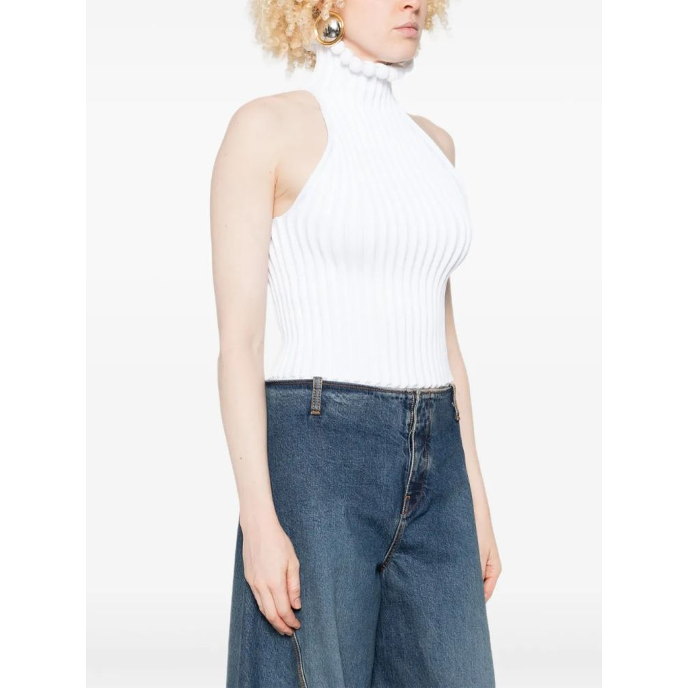 Women's 'Pom-Pom' Halterneck Top