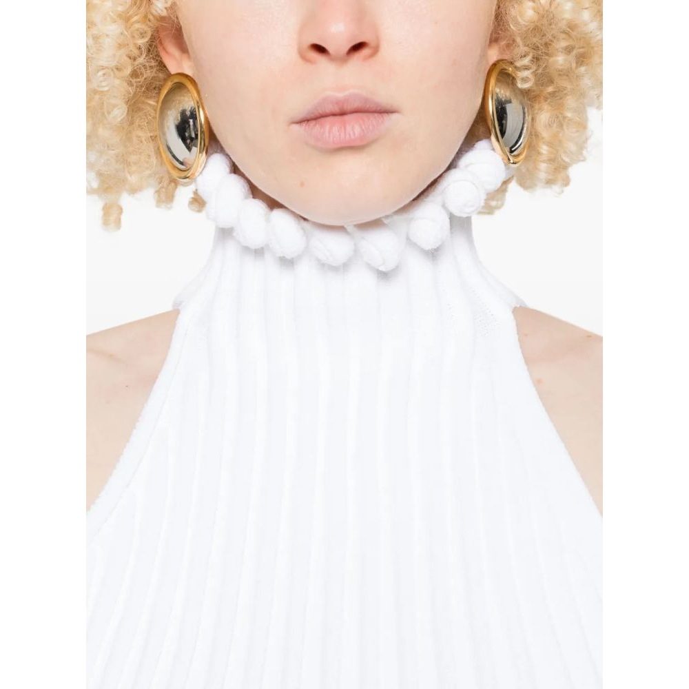 Women's 'Pom-Pom' Halterneck Top