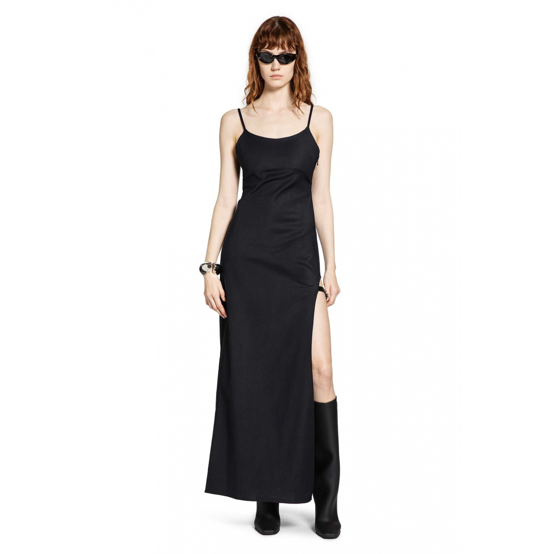 Robe Midi 'Side-Split Strap' pour Femmes