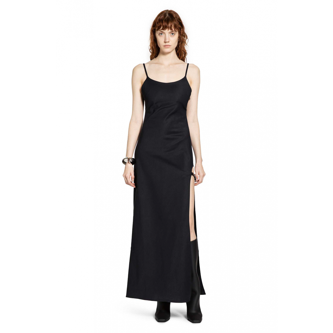 Robe Midi 'Side-Split Strap' pour Femmes