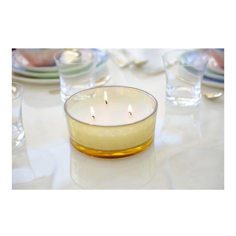 Bougie Vanille Pot En Verre Doré