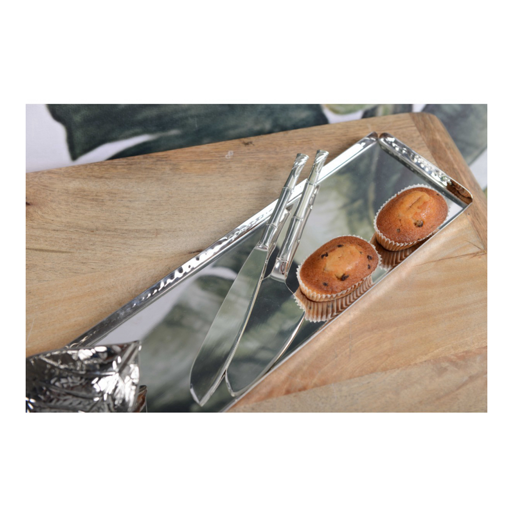 Silver Cake Server And Knife