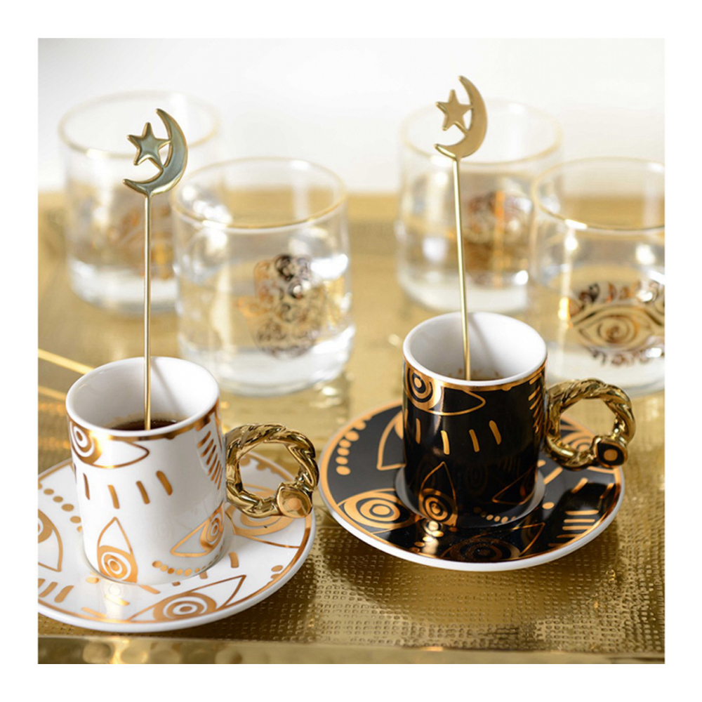 Golden Istanbul Spoons - Set Of 6