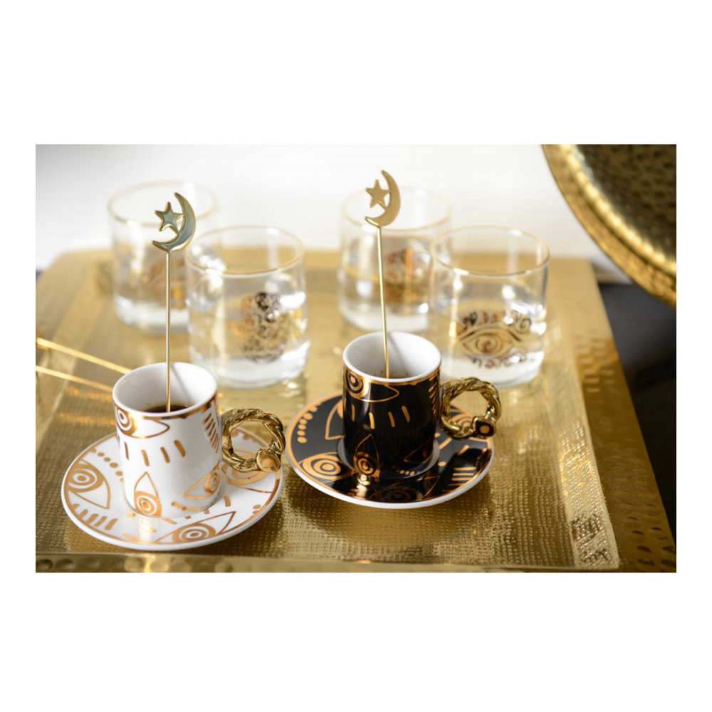 Golden Istanbul Spoons - Set Of 6