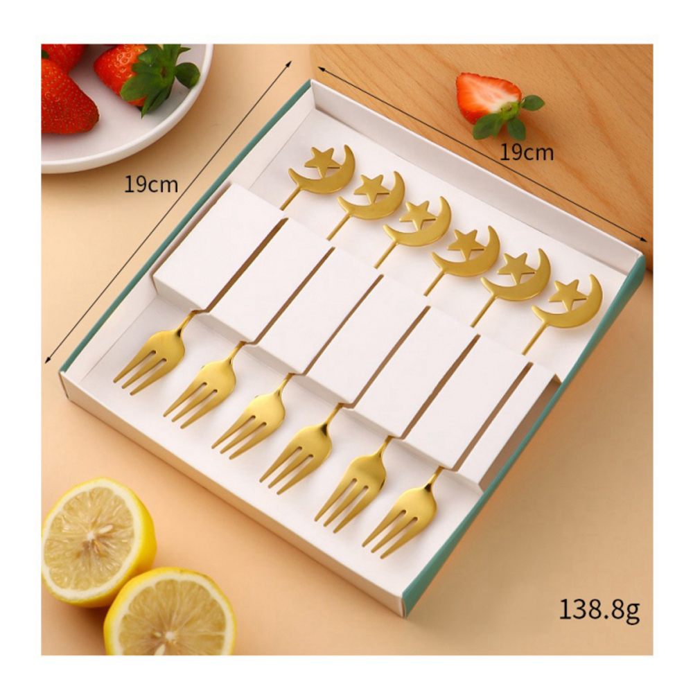 Goldene Istanbul-Gabeln – 6er-Set