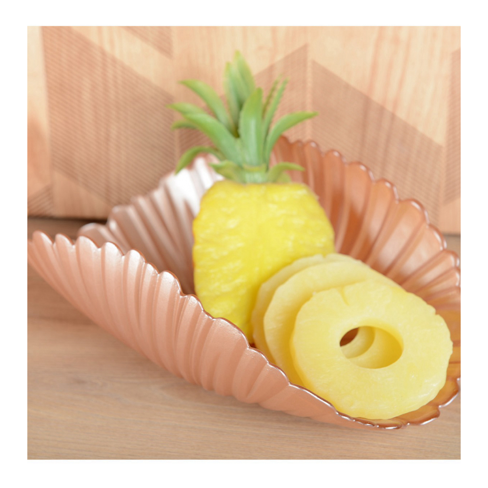 Dekorative Schale in Lachsfarben, 30 x 16 cm