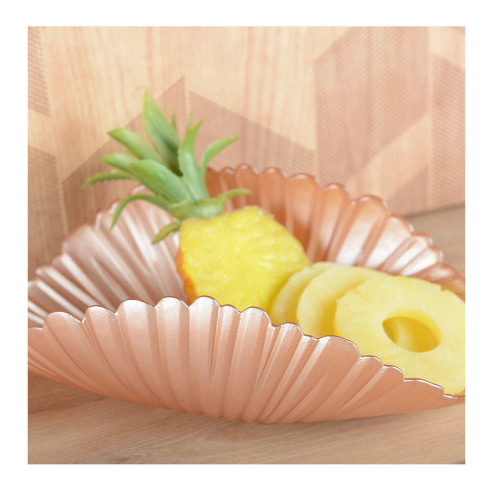 Dekorative Schale in Lachsfarben, 30 x 16 cm