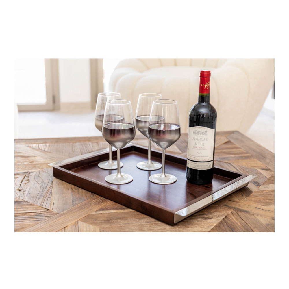 Verres À Vin Argent Glow - Lot De 6