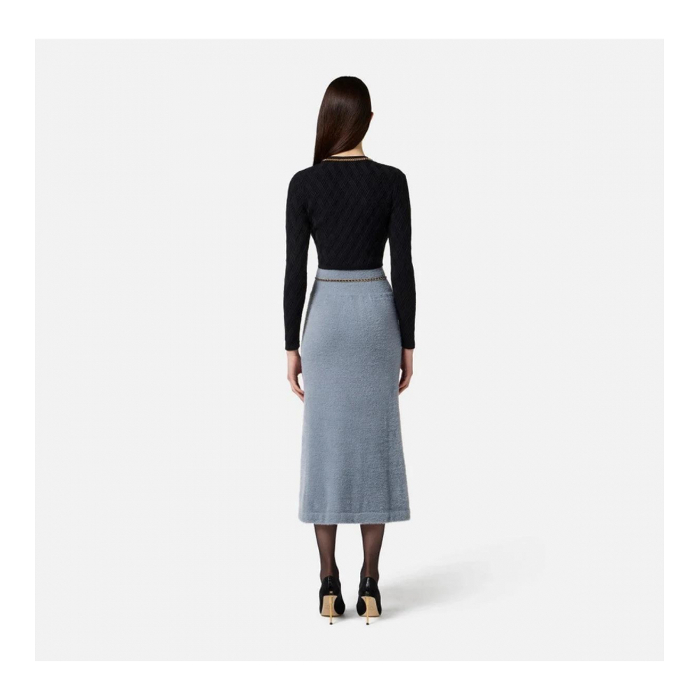 Cardigan 'Chain-Trim Diamond-Pattern' pour Femmes