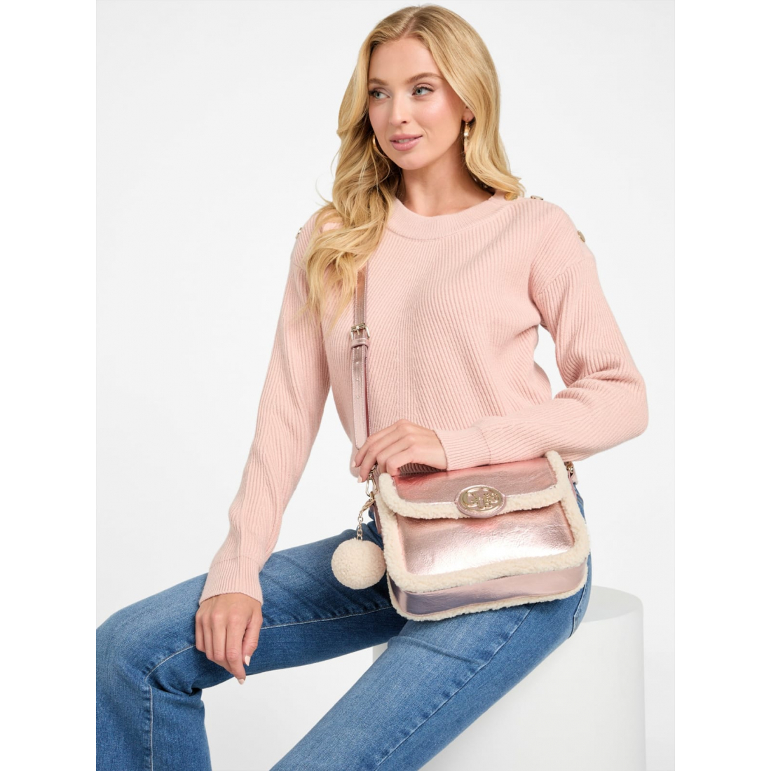 Sac à bandoulière 'Gina Sherpa' pour Femmes