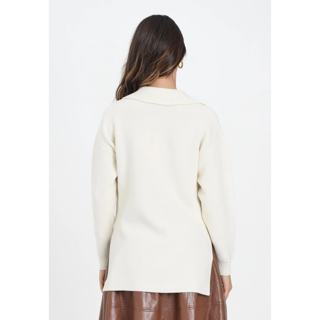 Women's 'Collar-Buckle' Sweater