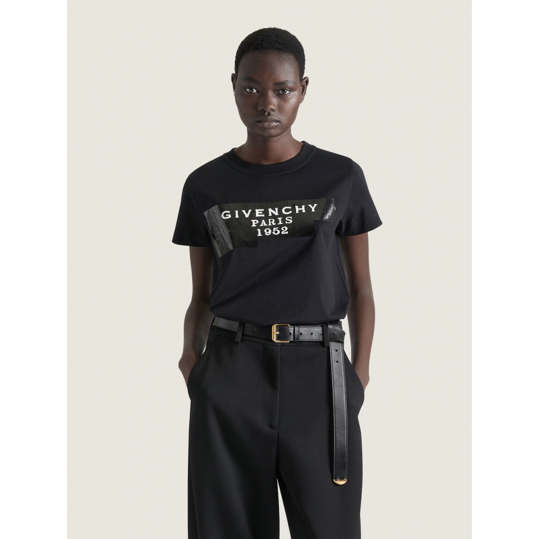 'Logo-Print' T-Shirt für Damen