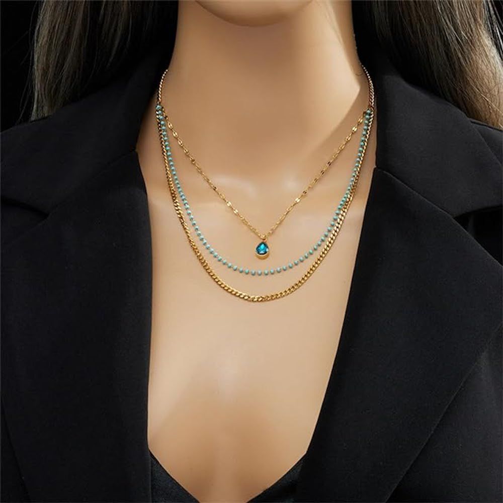Collier 'Blue Layer' pour Femmes