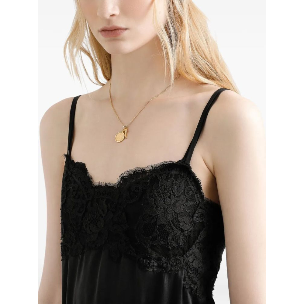 Women's 'Lace-Trimmed Slip' Mini Dress