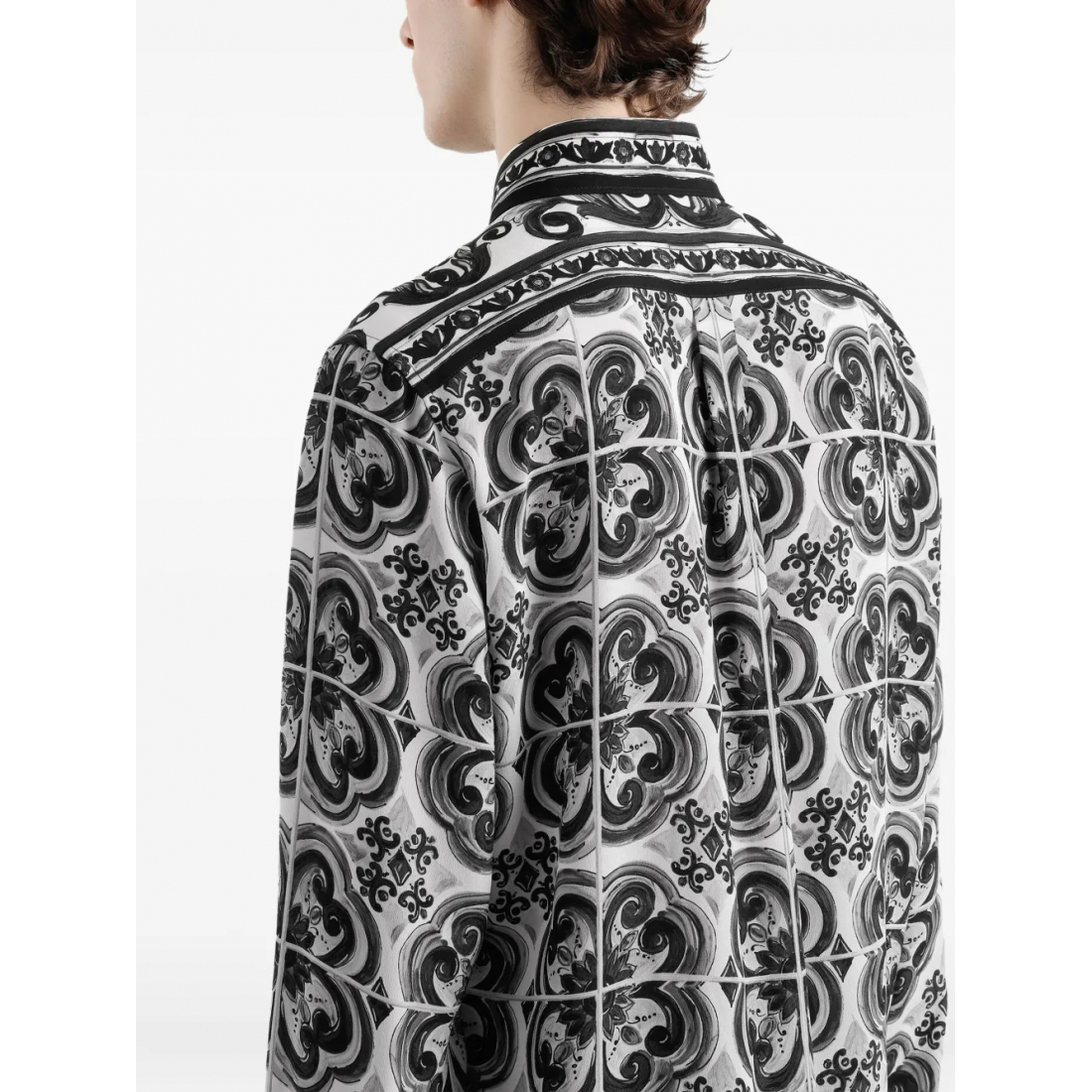 Men's 'Majolica-Print Button-Up' Shirt