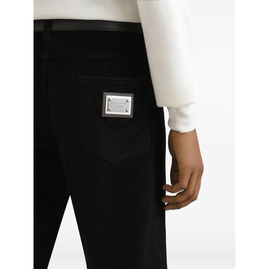 Men's 'Logo-Plaque Corduroy' Trousers