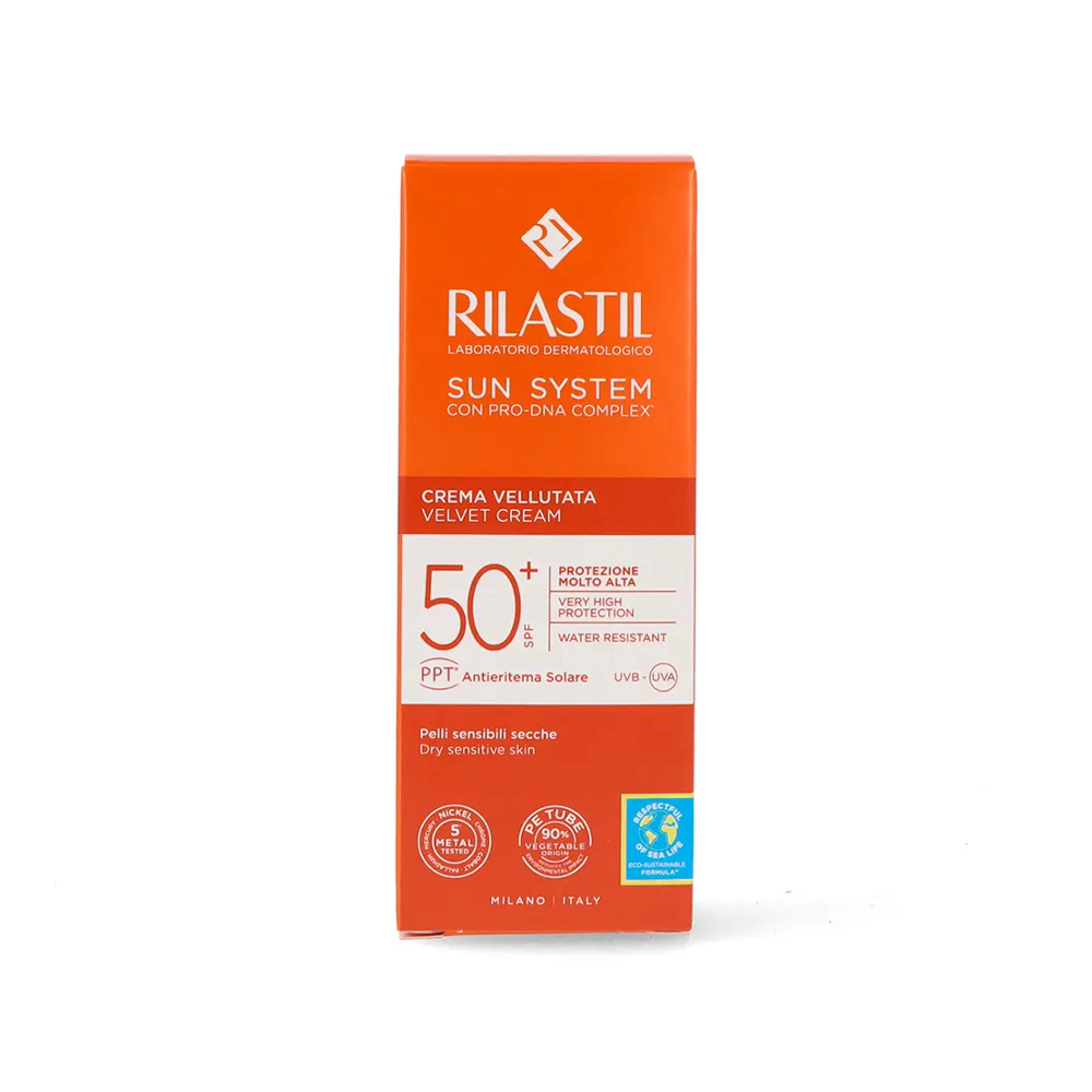 Crème solaire pour le visage 'Sun System Velvet SPF50+' - 50 ml