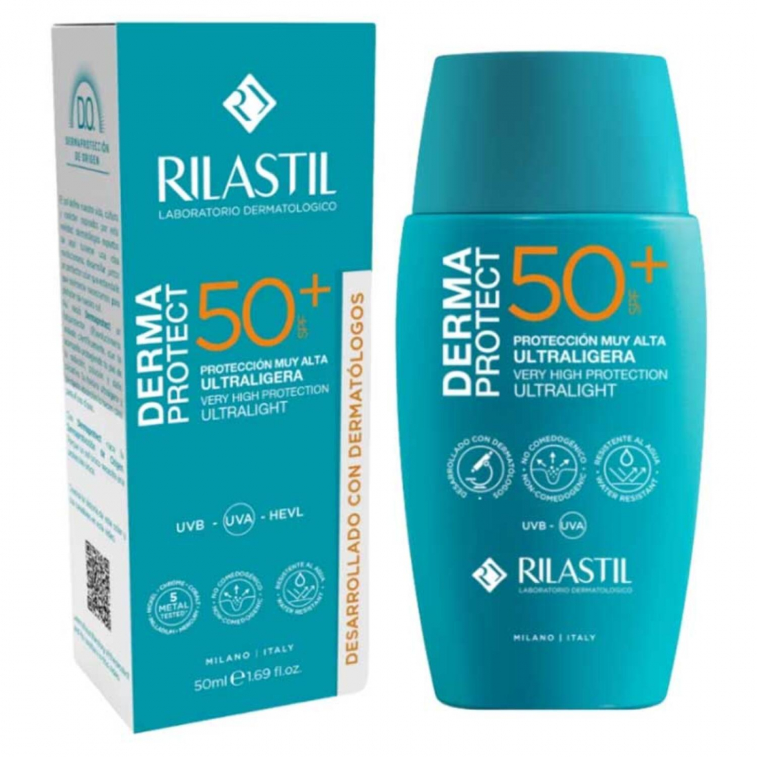 Crème solaire pour le visage 'Dermaprotect Ultralight SPF50+' - 50 ml