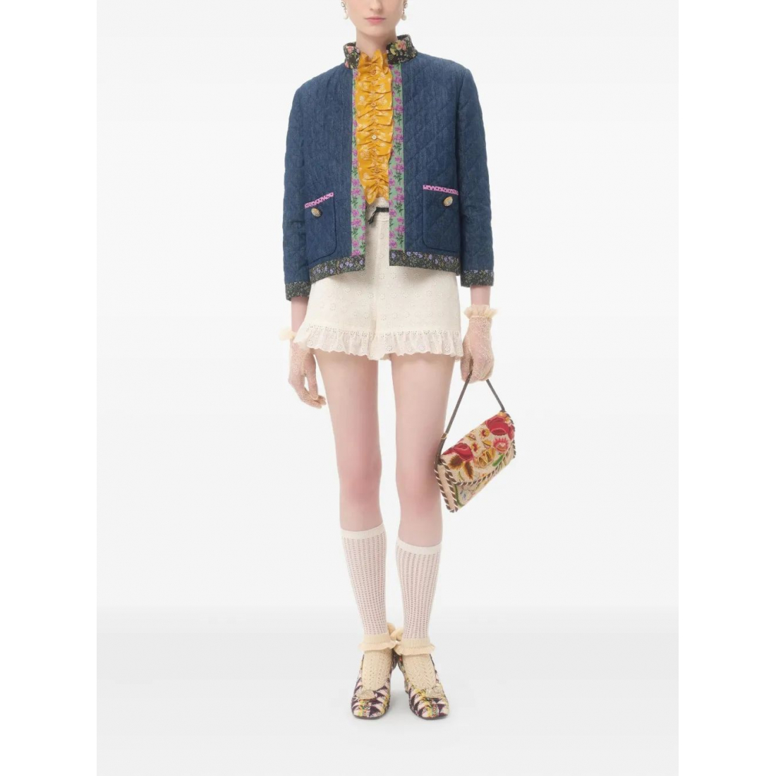 Cardigan 'Quilted Floral' pour Femmes