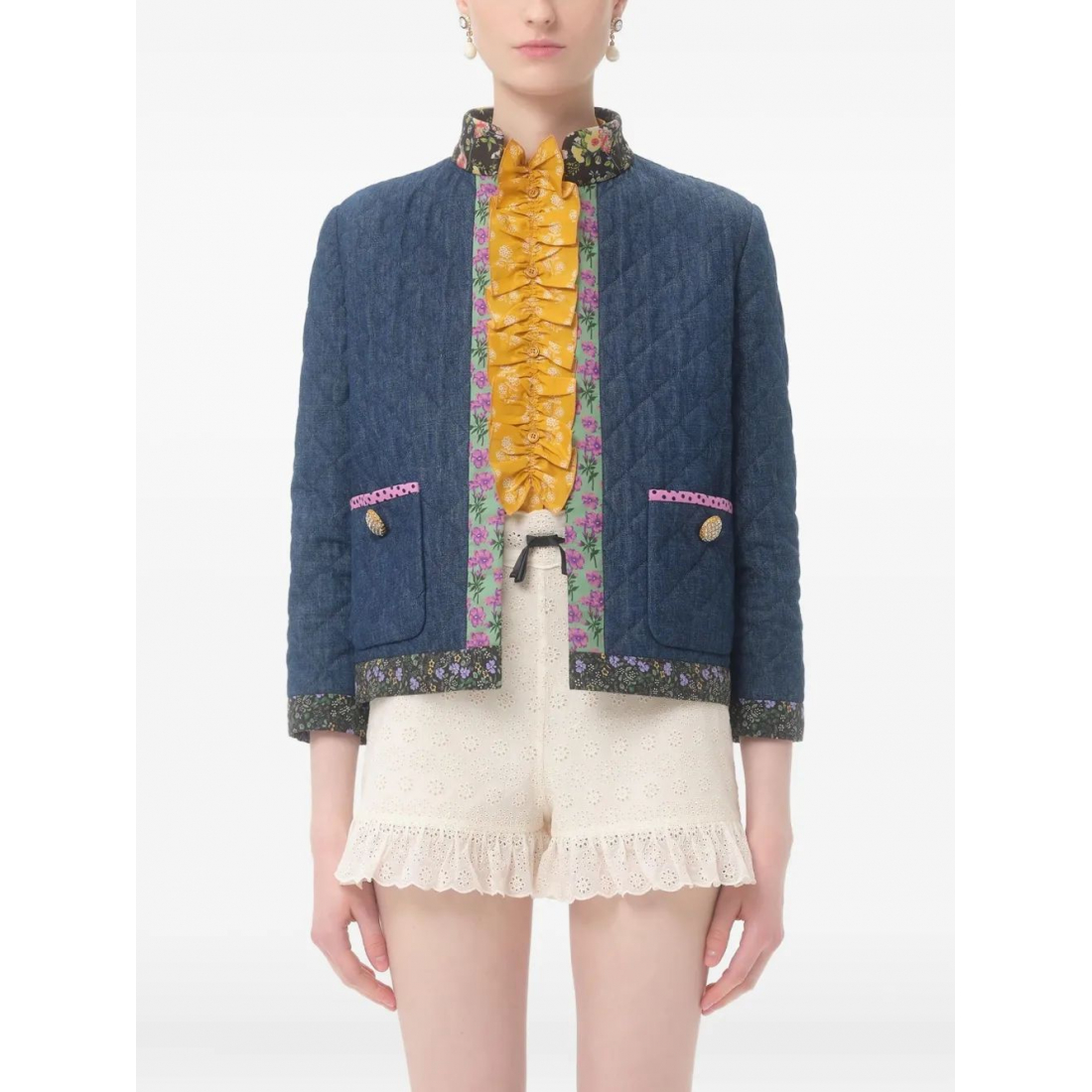 Cardigan 'Quilted Floral' pour Femmes