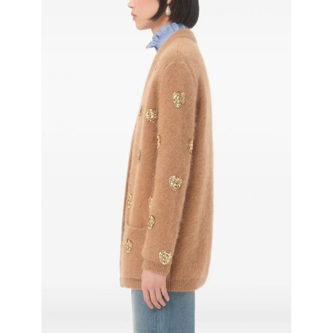 Cardigan 'Heart-Embellished' pour Femmes