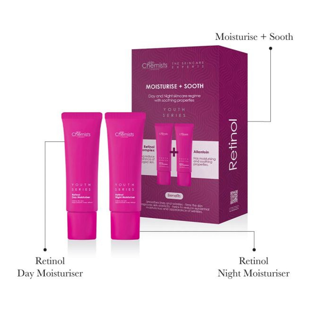 'Retinol & Sooth' Anti-Aging Care Set - 50 ml, 2 Pieces