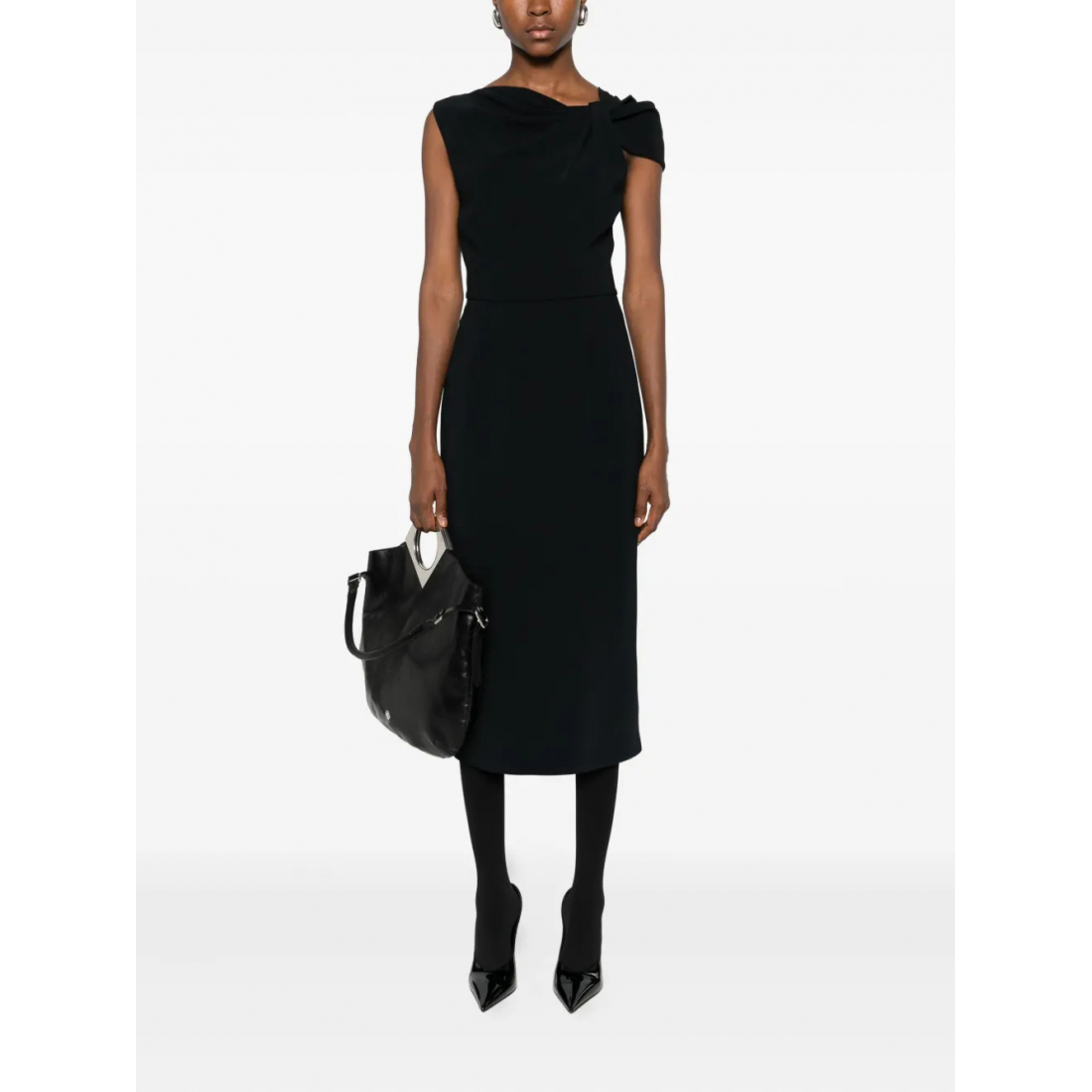 Robe à une épaule 'Draped-Detail' pour Femmes