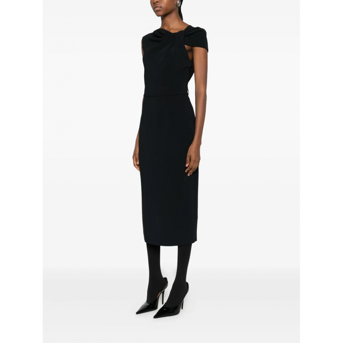 Robe à une épaule 'Draped-Detail' pour Femmes