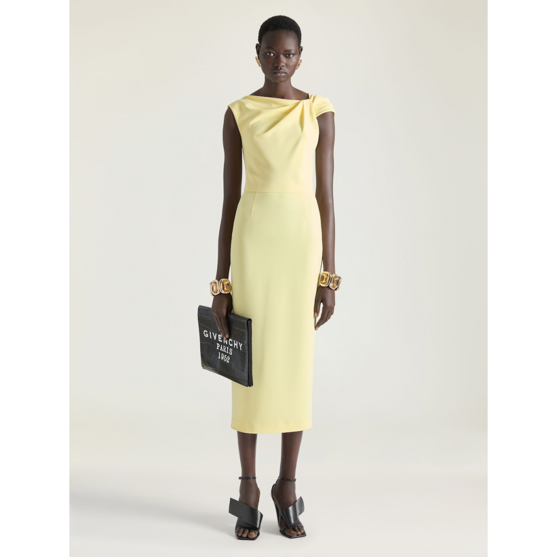 Robe à une épaule 'Draped' pour Femmes