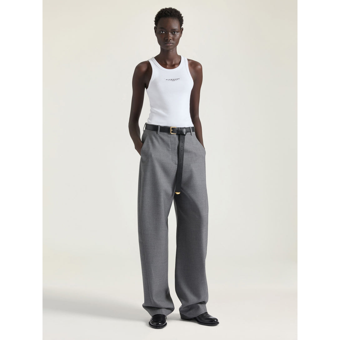 'Ribbed Logo' Trägershirt für Damen