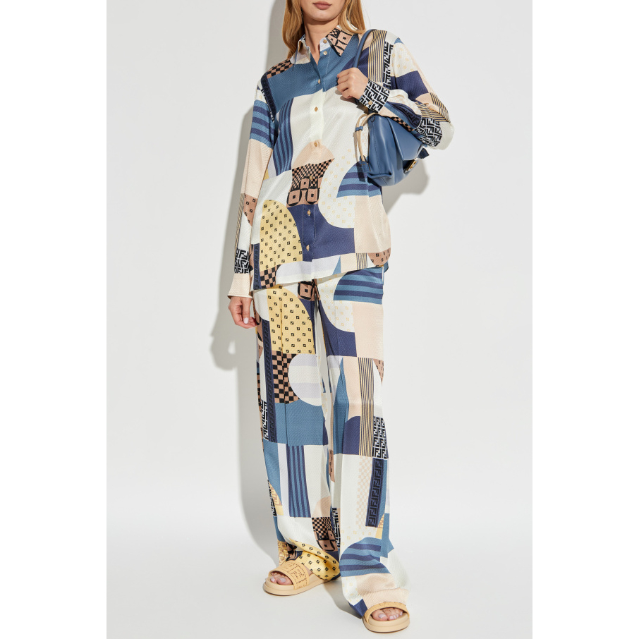 Chemise 'Geometric-Print' pour Femmes