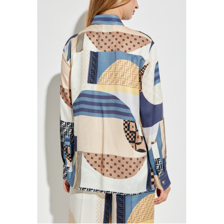 Chemise 'Geometric-Print' pour Femmes