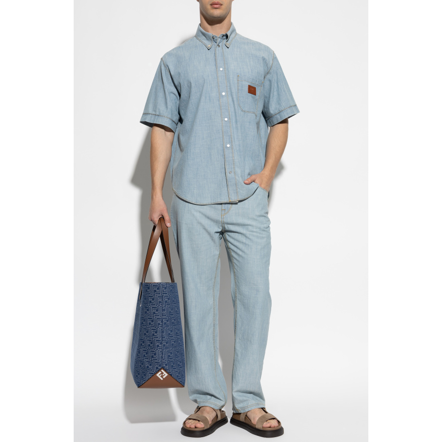 Chemise à manches courtes 'Chambray' pour Hommes