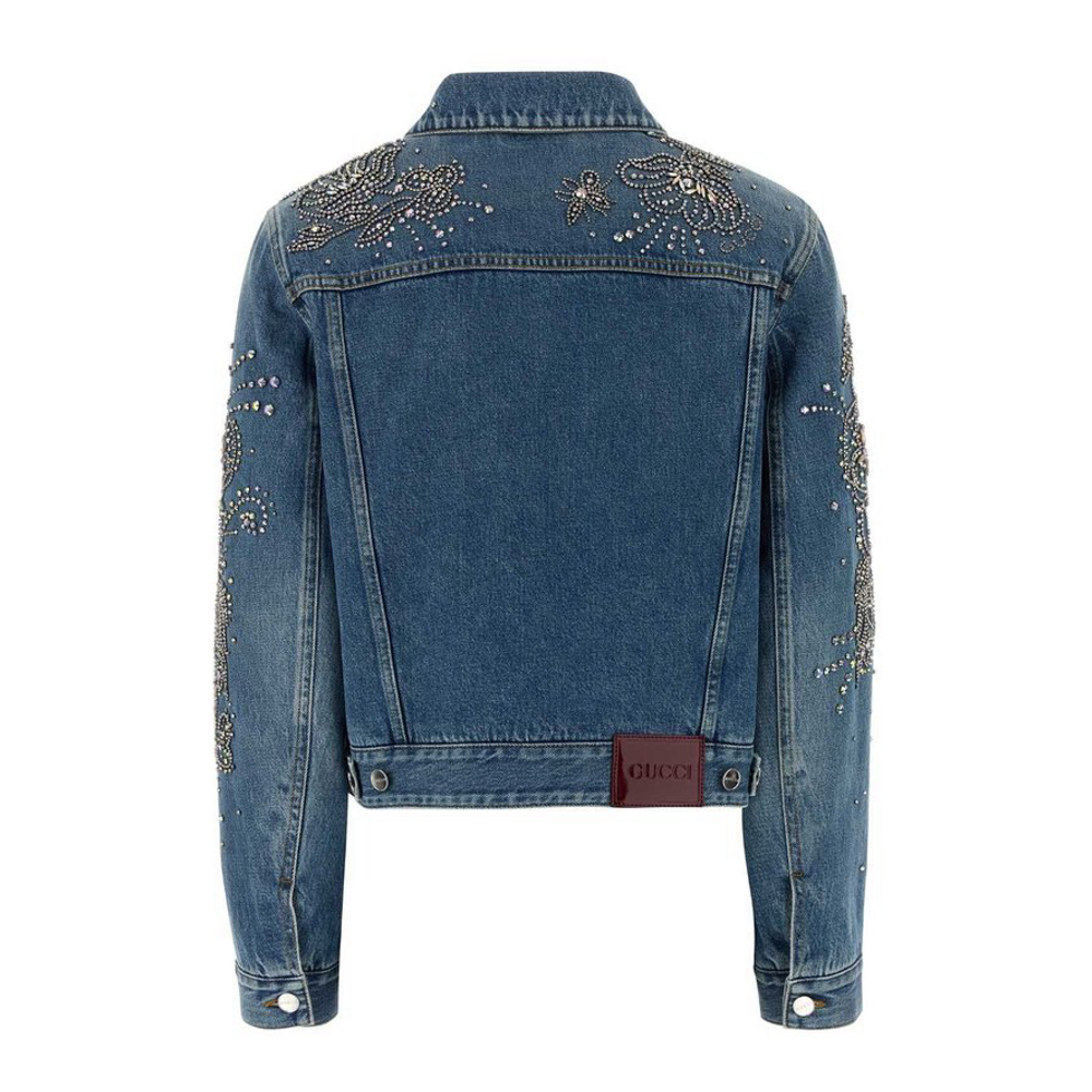 Veste en jeans 'Gucci Embellished' pour Femmes