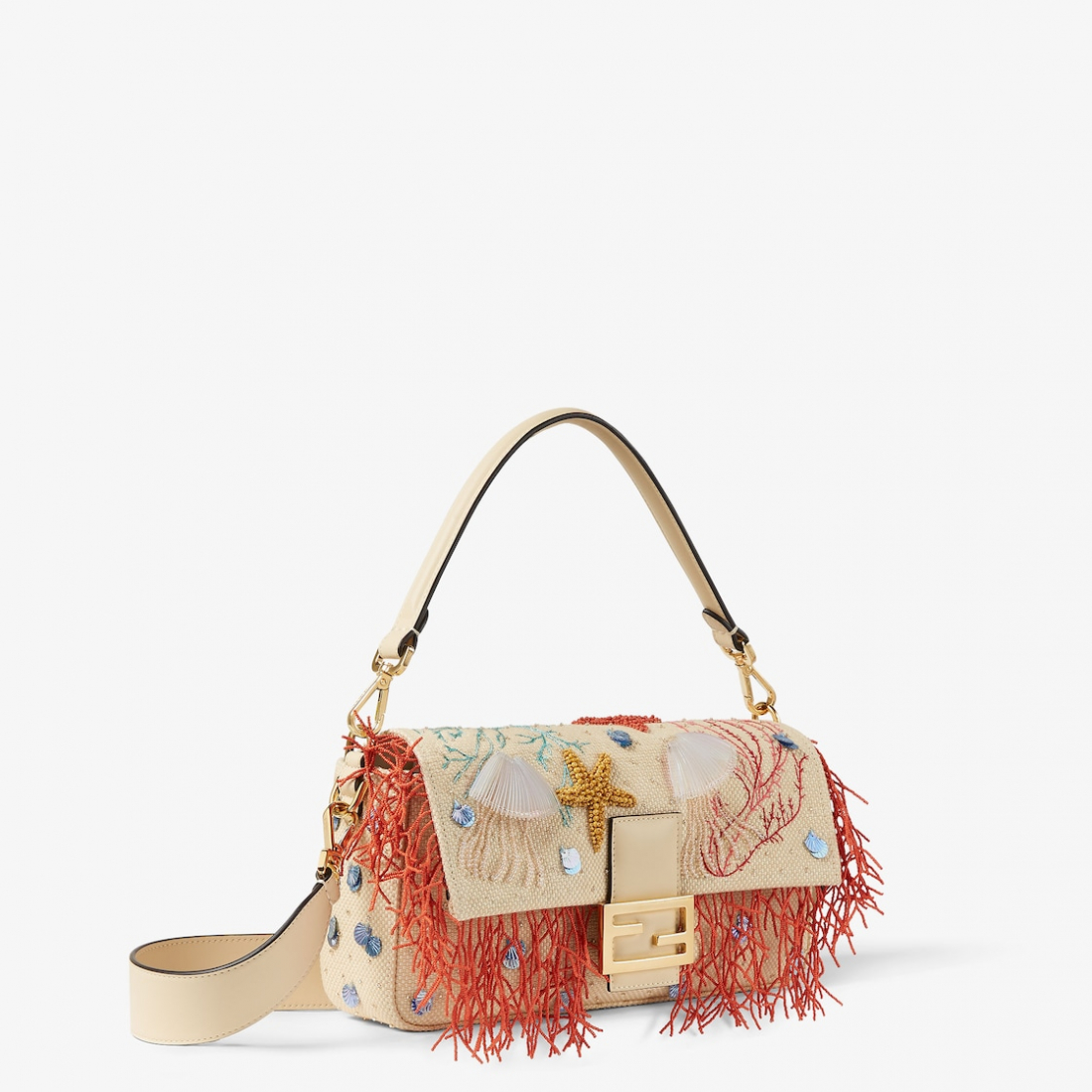 Women's 'Sea Garden' Baguette Bag