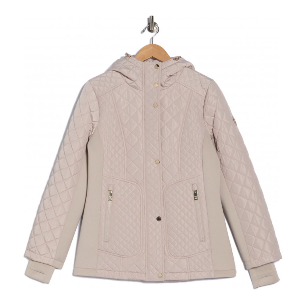 'Hooded Diamond' Gesteppte Jacke für Damen