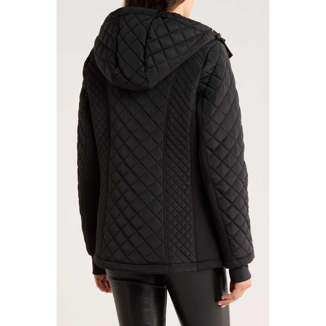 'Hooded Diamond' Gesteppte Jacke für Damen