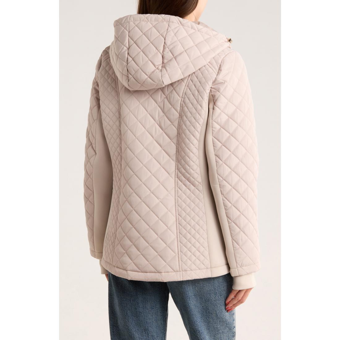 'Hooded Diamond' Gesteppte Jacke für Damen