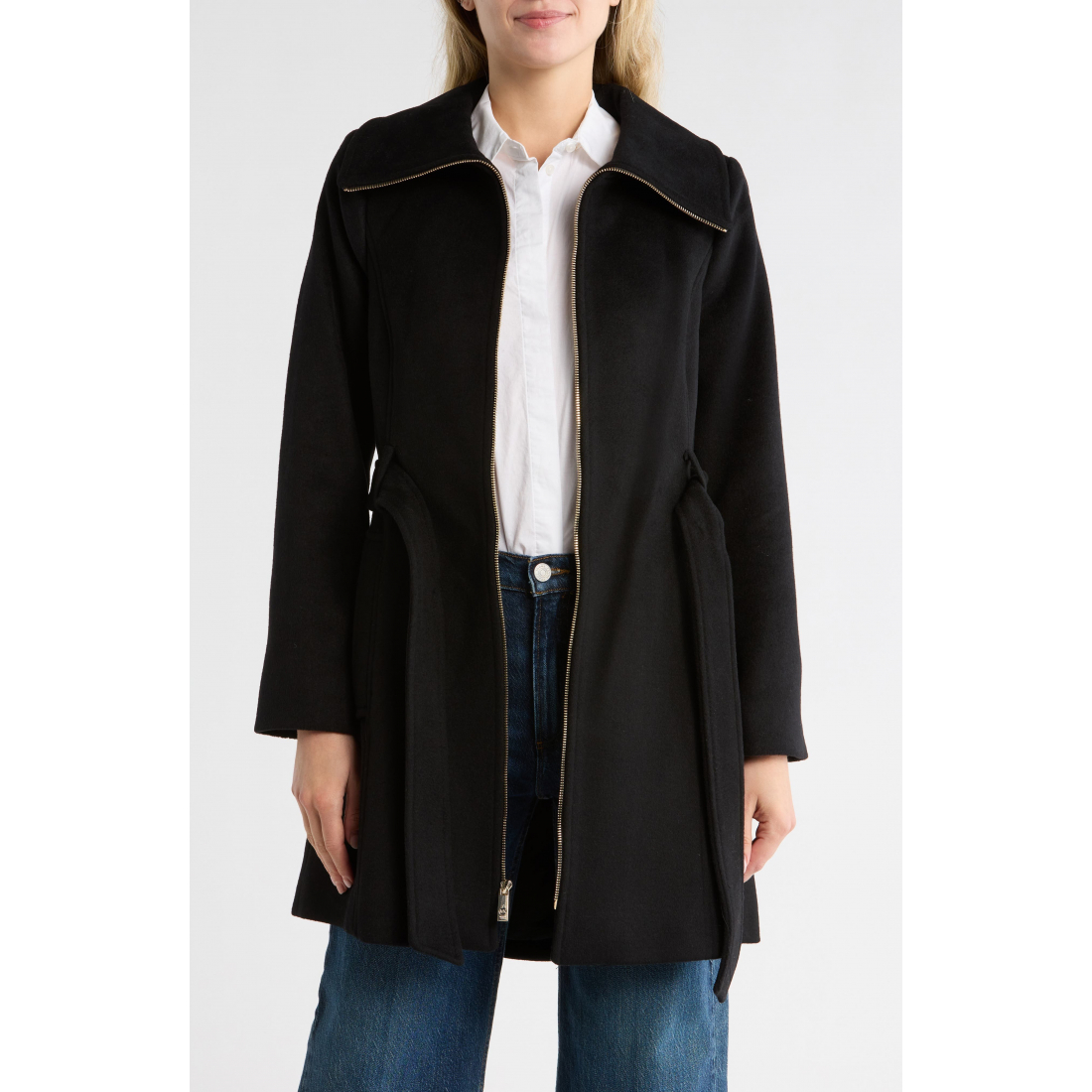 'Full Zip Long' Mantel für Damen