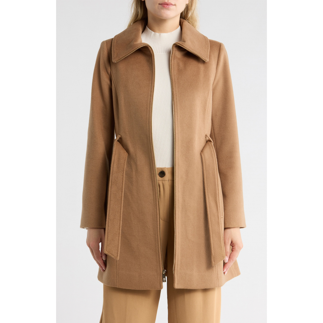 'Full Zip Long' Mantel für Damen