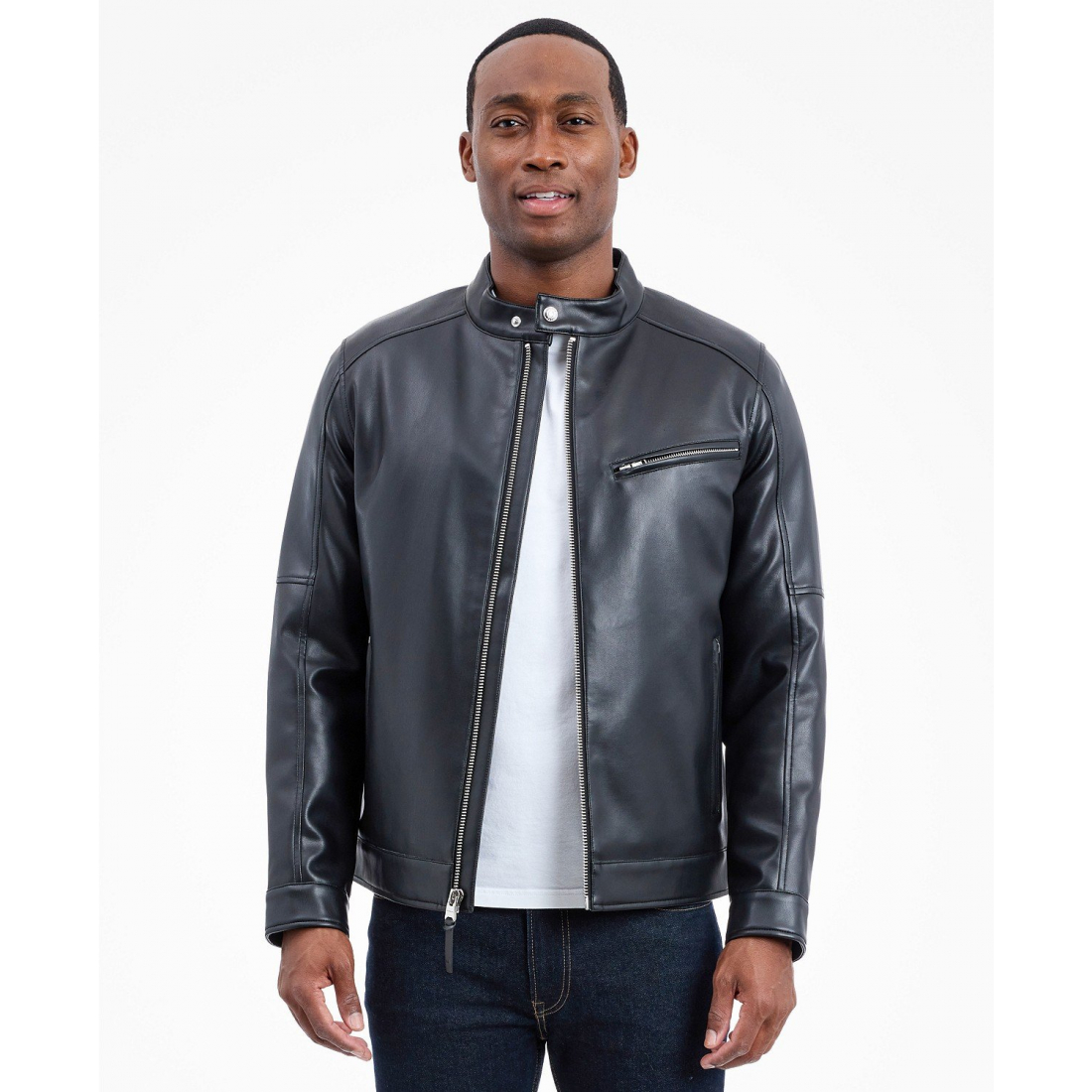Veste en cuir 'Moto' pour Hommes