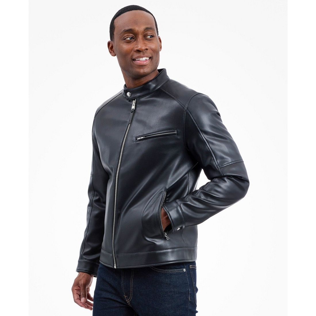 Veste en cuir 'Moto' pour Hommes