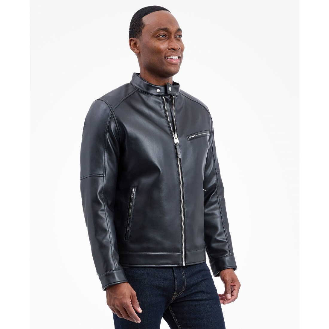 Veste en cuir 'Moto' pour Hommes