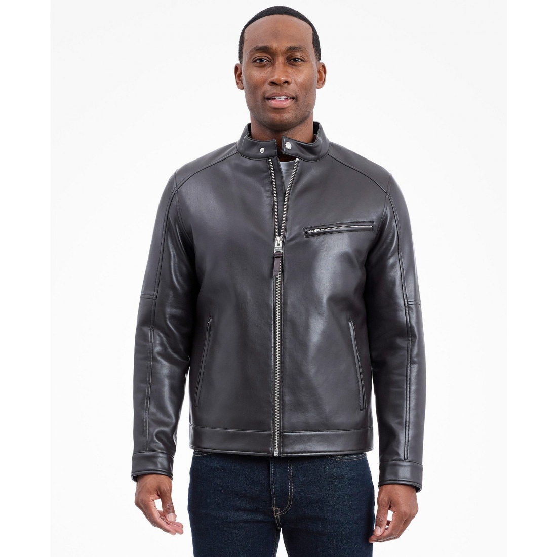 Veste en cuir 'Moto' pour Hommes