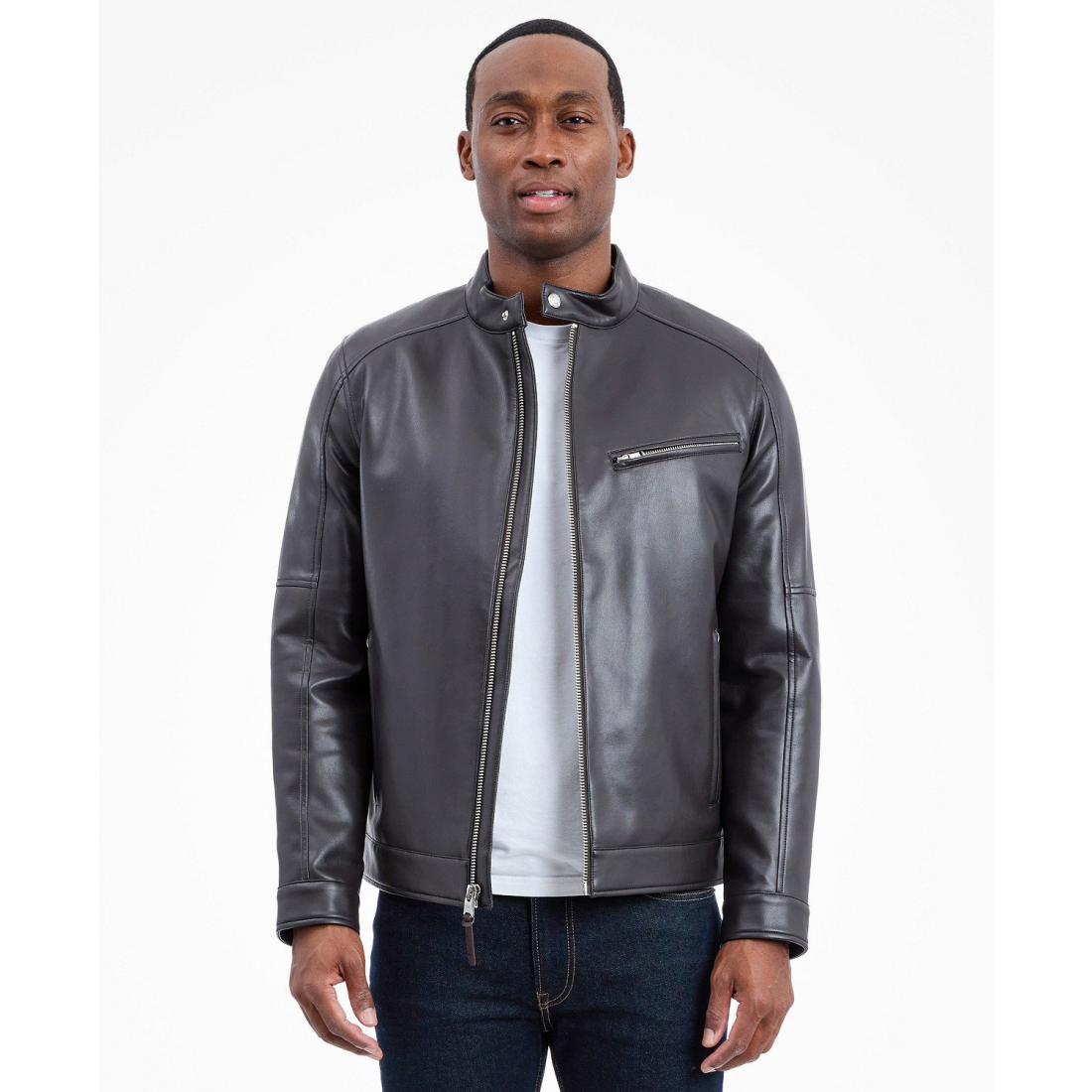 Veste en cuir 'Moto' pour Hommes