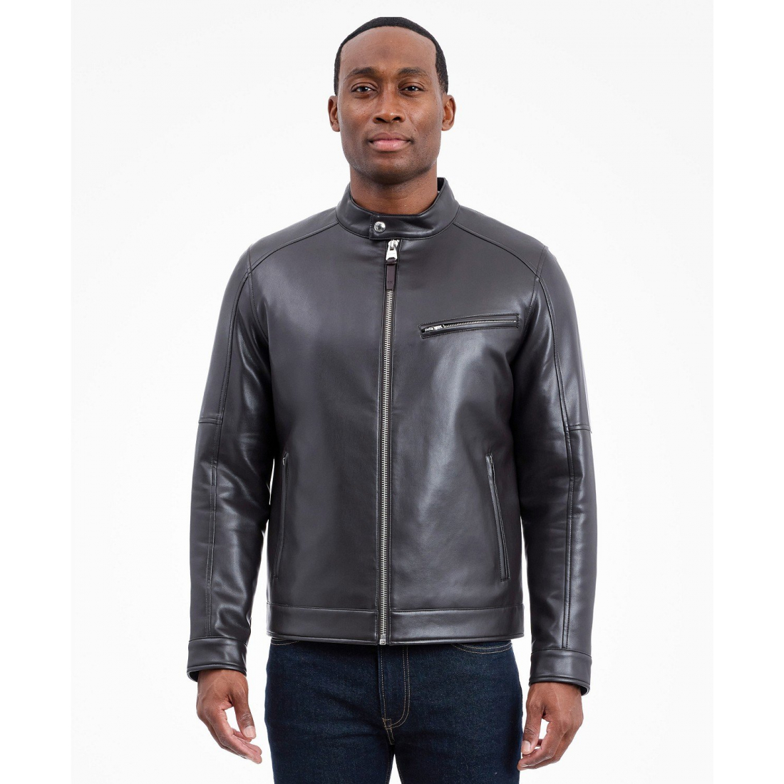 Veste en cuir 'Moto' pour Hommes