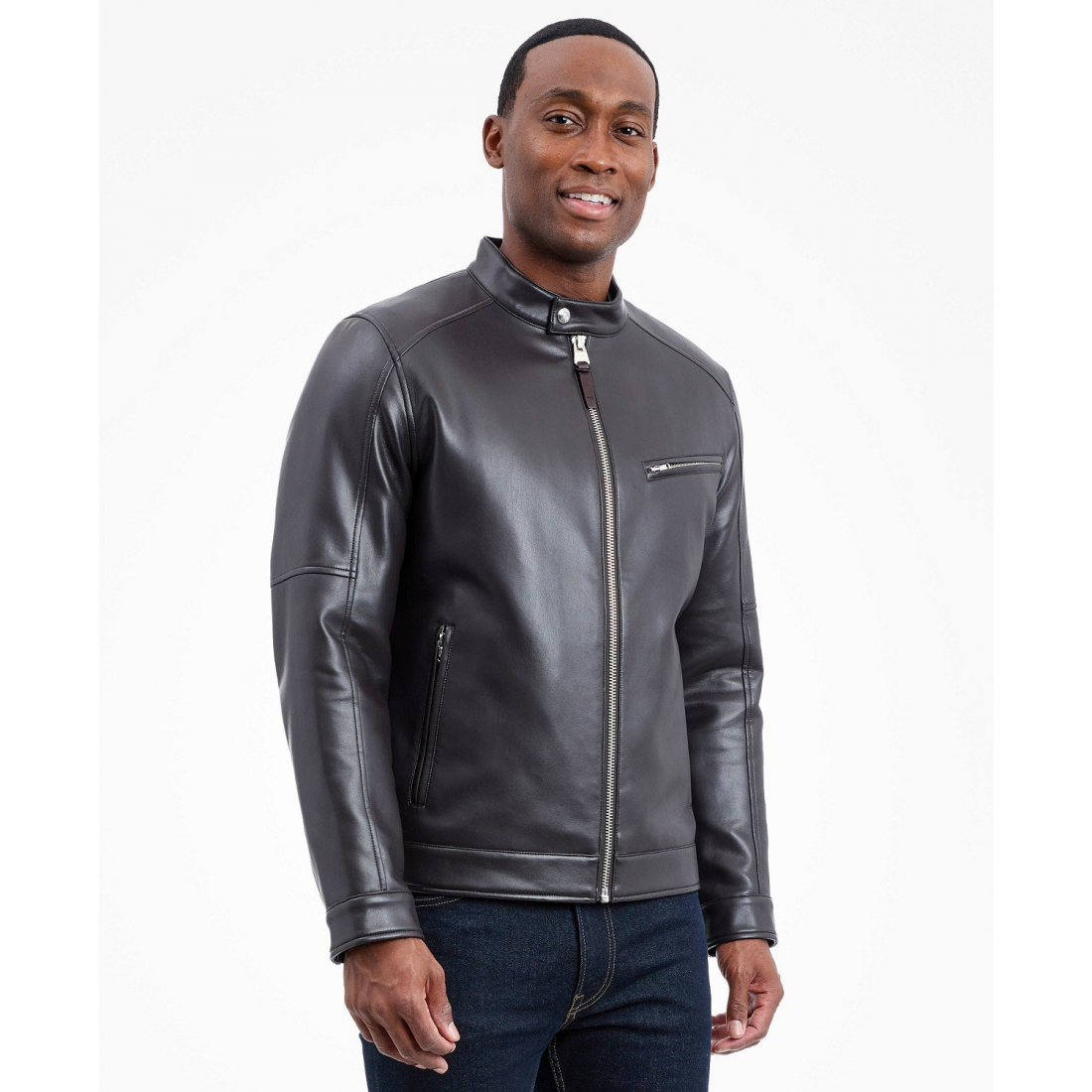 Veste en cuir 'Moto' pour Hommes