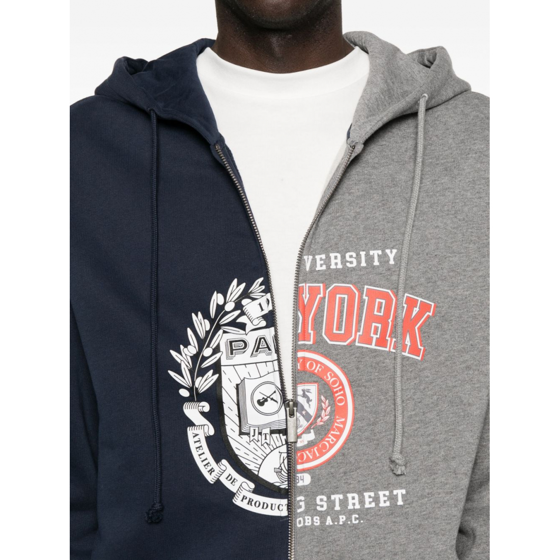 Sweatshirt à capuche  'Zip-Up' pour Hommes