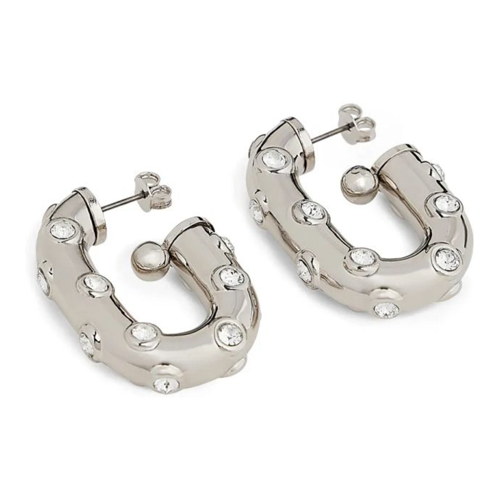 'Xl Link Rhinestones-Embellished' Ohrringe für Damen